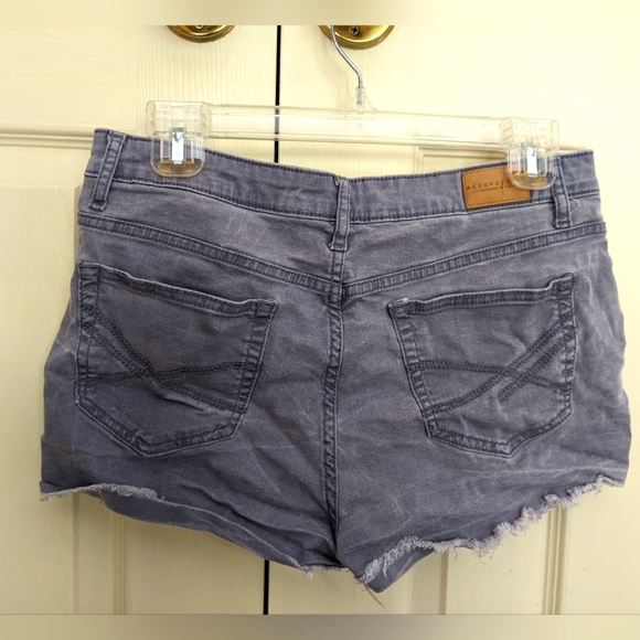 Aeropostale High Rise Shortie Jean Shorts - Size 10 - Picture 2 of 6